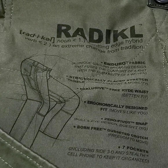 Kuhl Radikl Pants Men Size 36x34 Brown Hiking Carpenter Cargo Stretch (36x33.5) - Picture 7 of 9